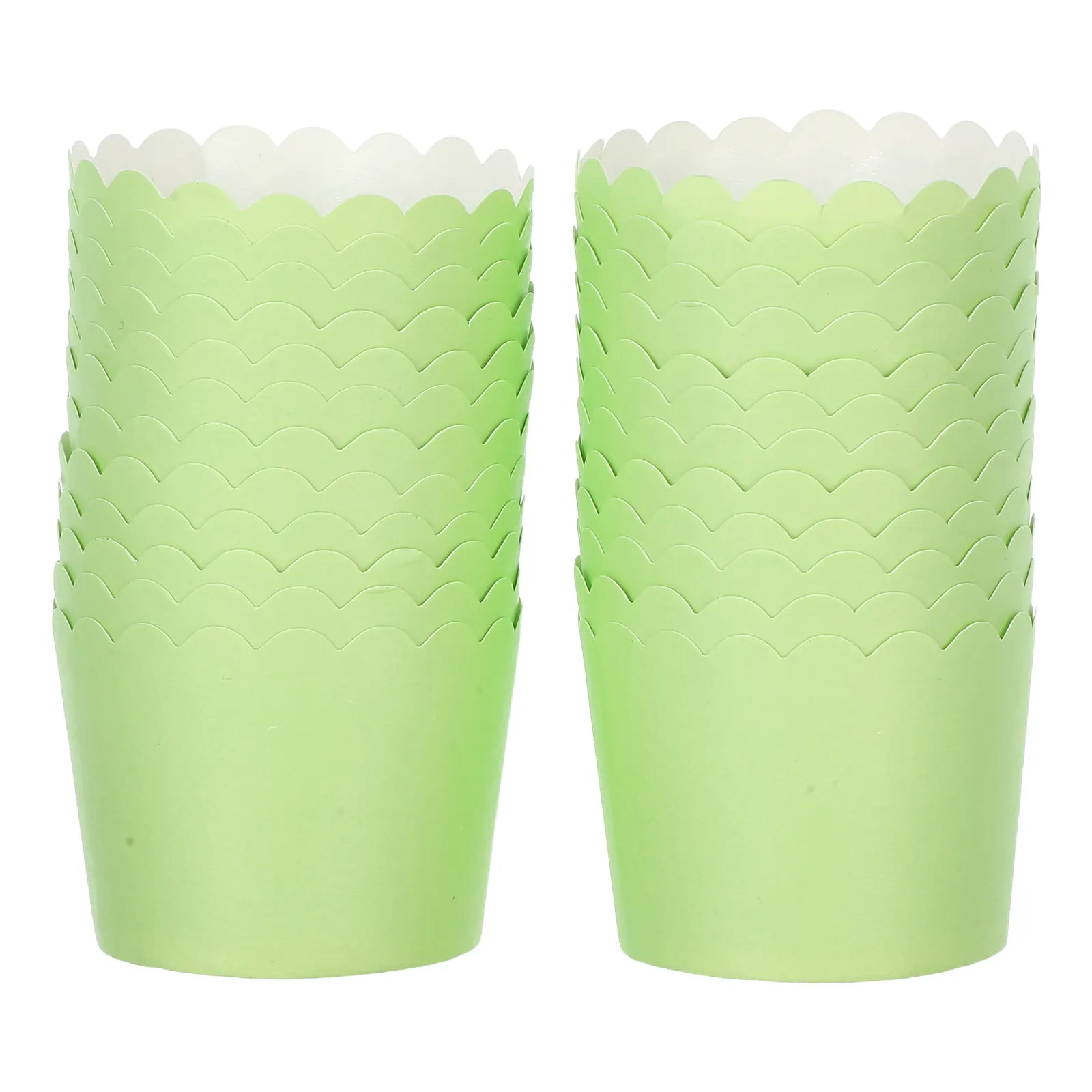 24Pcs Cake Paper Cup Bright Solid Colors Thick Cupcake Wrappers Non-Stick Easy Release for Birthday Shower