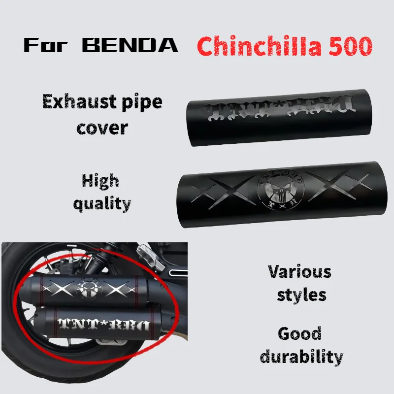 

For Benda Chinchilla 500 modified exhaust cover blackened after scalding protection