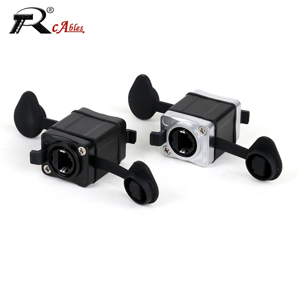 1pc STP RJ45 CAT6 Network Ethernet Connector Female to Female Panel Mount Socket Straight Feedthrough Couplers Extension Adapter