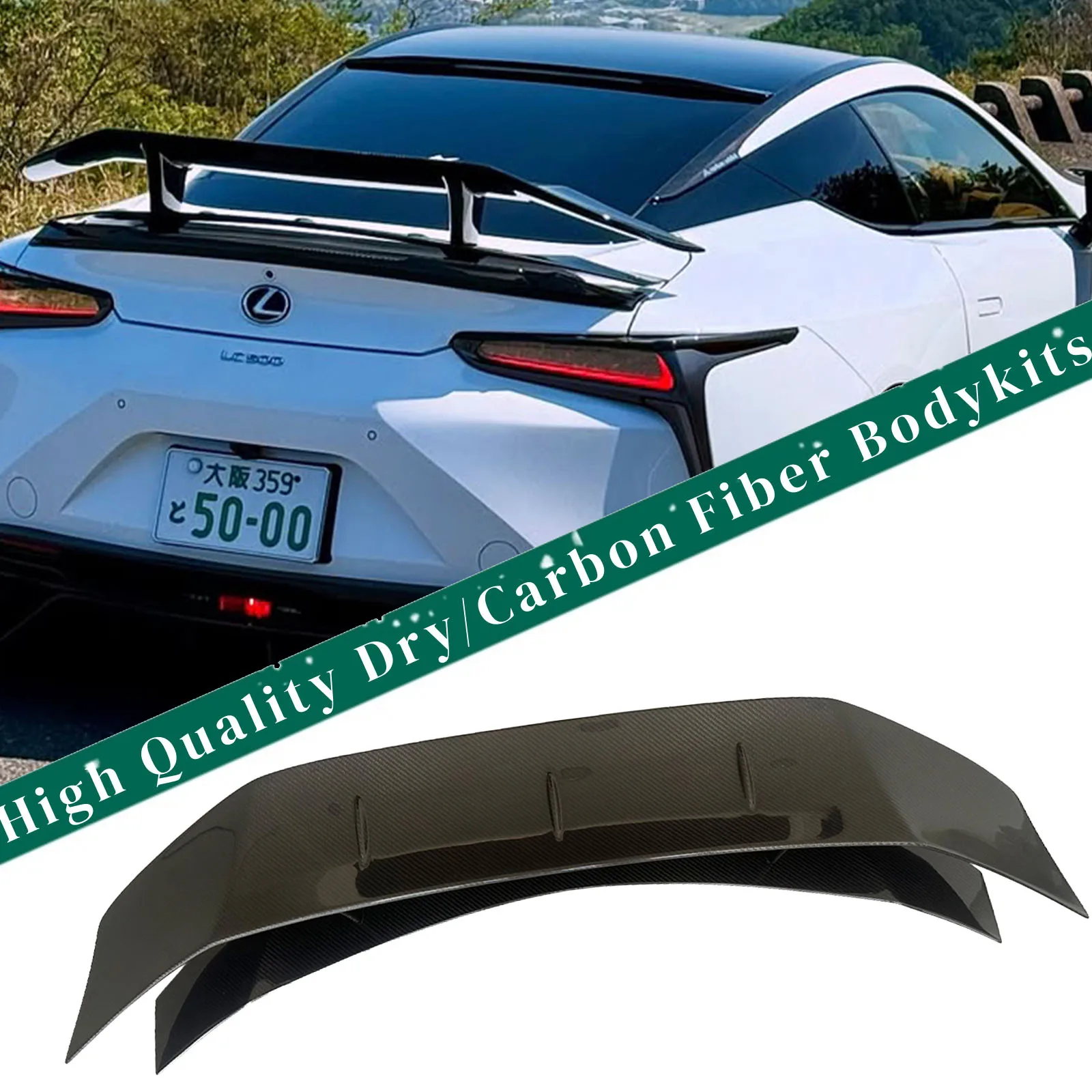

Модификация автомобиля хвостовое крыло автомобильный бампер спойлер PU хвостовое крыло автомобиля аксессуары универсальные ﻿ Для Lexus LC500 LC500H