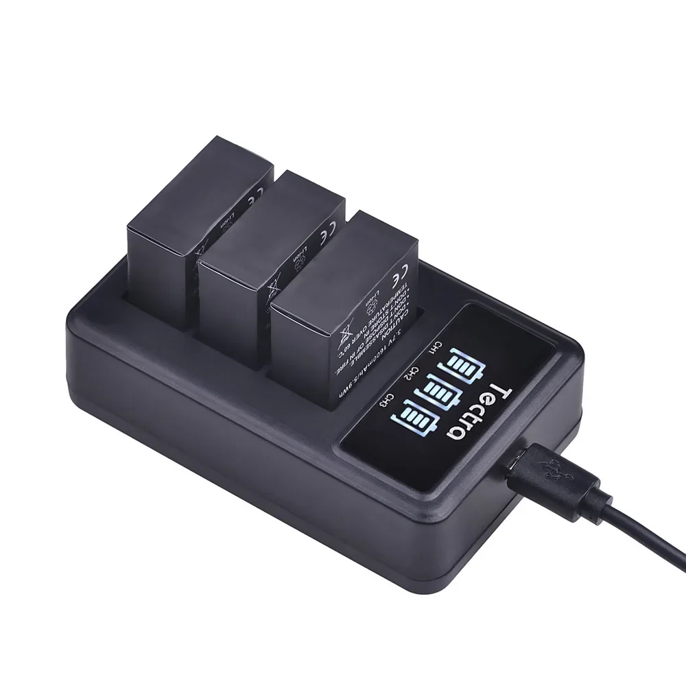 1600mAh AHDBT-302 Battery/LED Charger for GoPro Hero3, Hero3+ Silver/Black,GoPro AHDBT-201,AHDBT-301,AHBBP-301