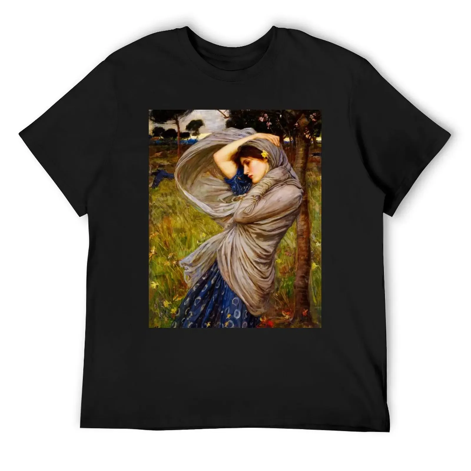 John William Waterhouse Boreas T-Shirt vintage t shirts tops vintage clothes anime clothes shirts men