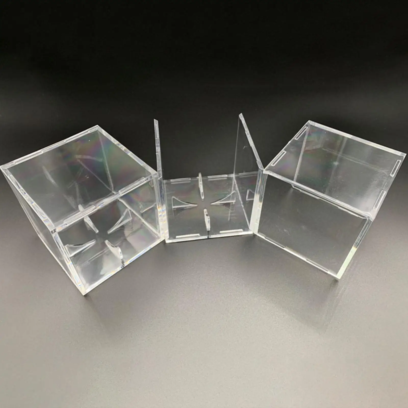 Baseball Display Case Acrylic Holder Clear Memorabilia Storage Box Dustproof Stand for Home Office Sports Collector