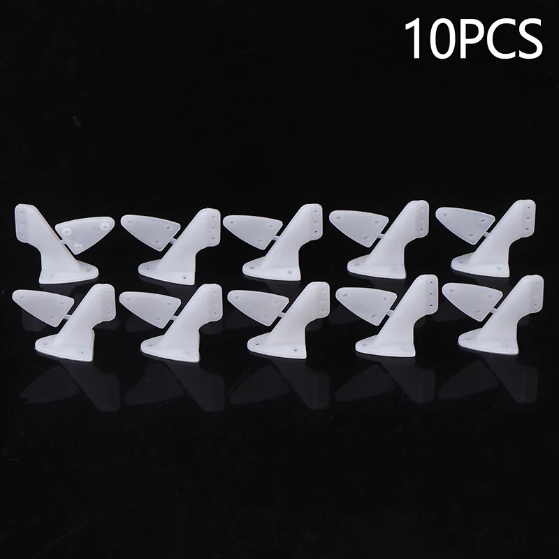 10 Pcs Plastic Pin Horn/ Zip Horns Without Screws 3 Hole/4 Hole RC Airplanes Parts Electric Planes Foam Model Accessories