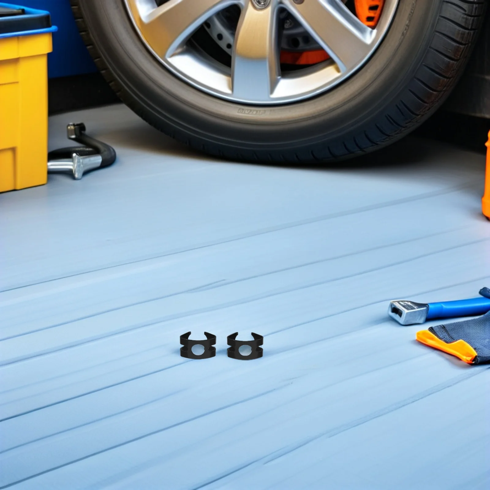 

10Pcs Brake Hose Retaining Clips Metal Car Brake Pipe Clamp Holders Fastening Support Automotive Wire Fixing Repair Tool