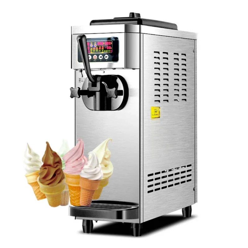 

Soft ice cream machine 2220V/110V single flavor small ice cream machine