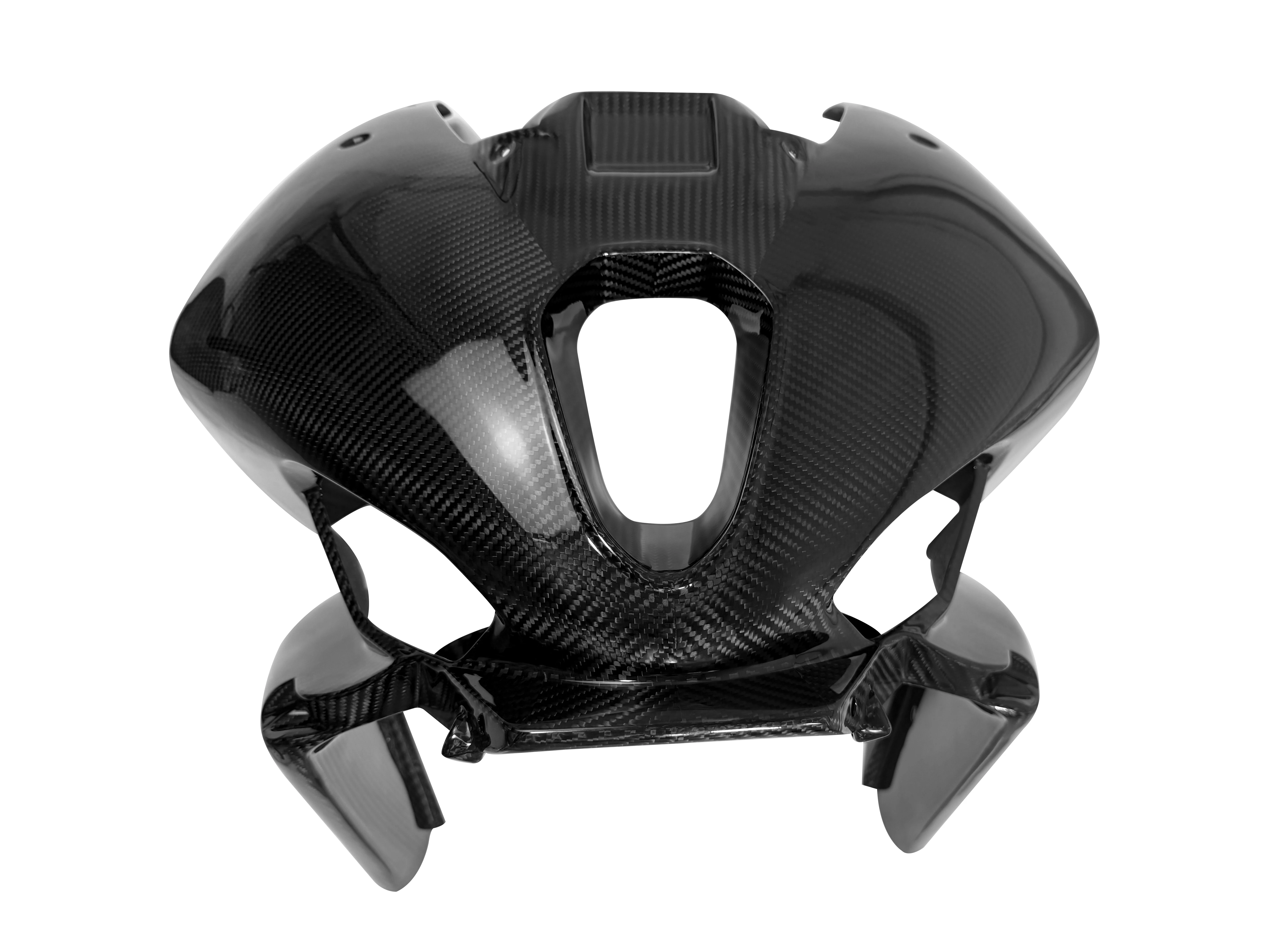 3K Twill Glossy Carbon Fiber Motorcycle Headlight Fairing Cowl Black for M1000RR Models