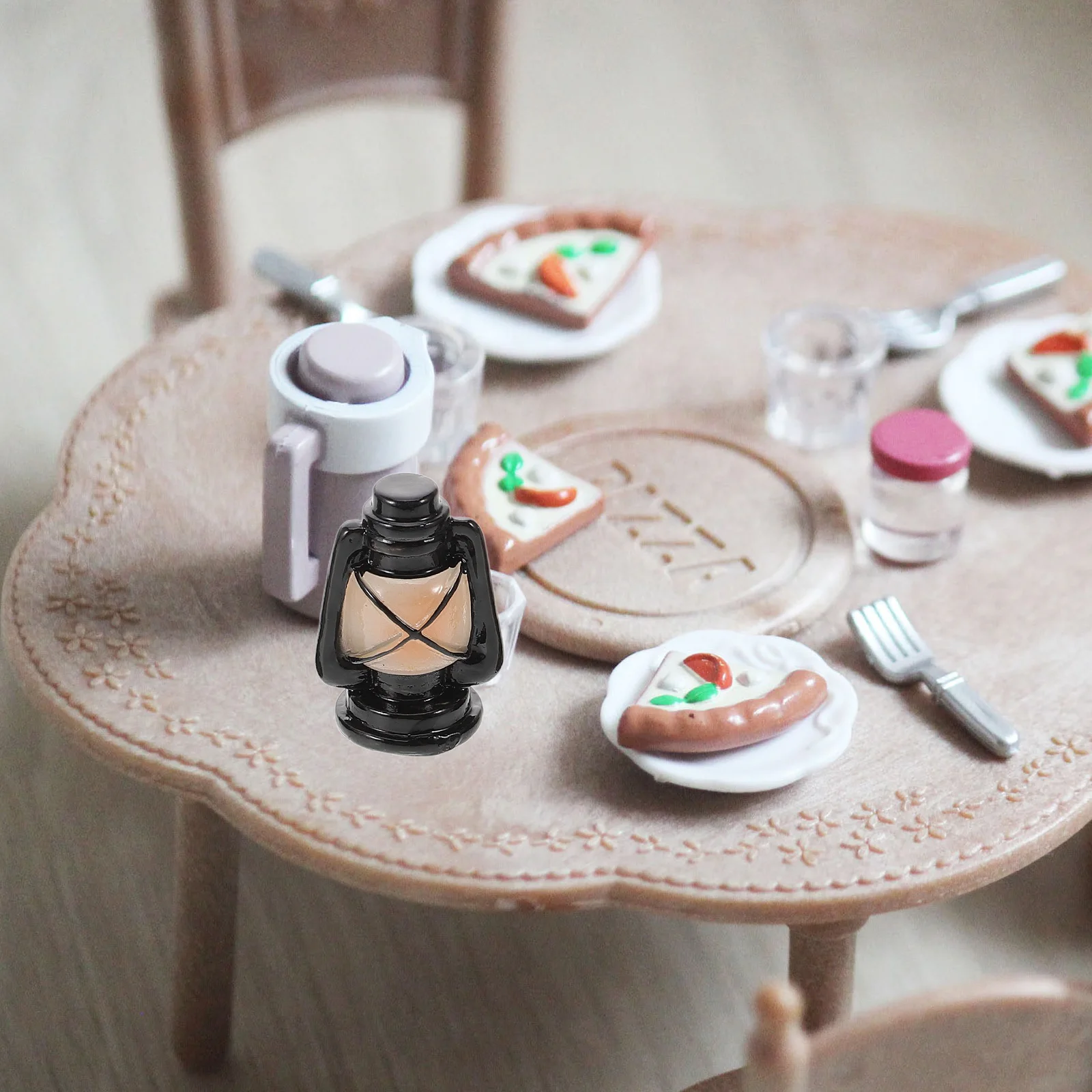 

12pcs Miniature Vintage Oil Lamp Decor For Tiny House Miniature Lantern House Accessory Small Light Micro