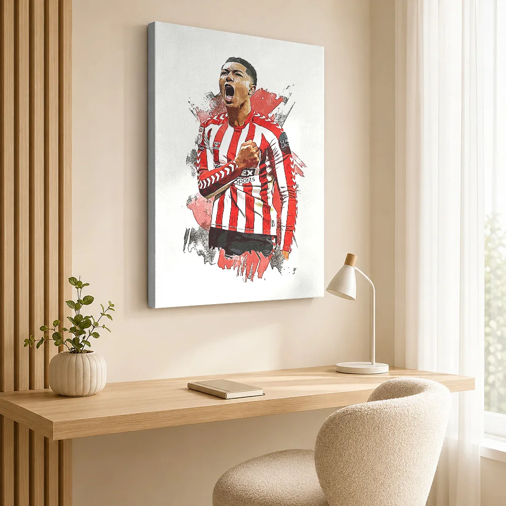 Jarrod Bowen Canvas Painting Poster Customized Modern Aesthetic Wall Art for Dining Room Decor Ready to Hang Housewarming Gift
