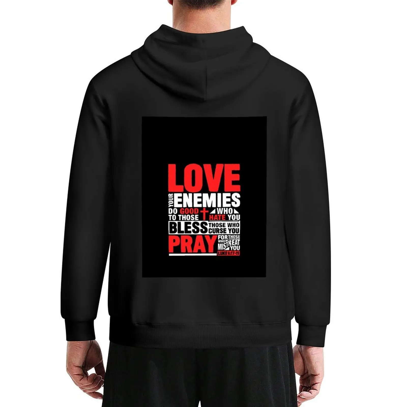 

Love Your Enemies Hoodie japanese style aesthetic clothing blouse mens clothing anime hoodie