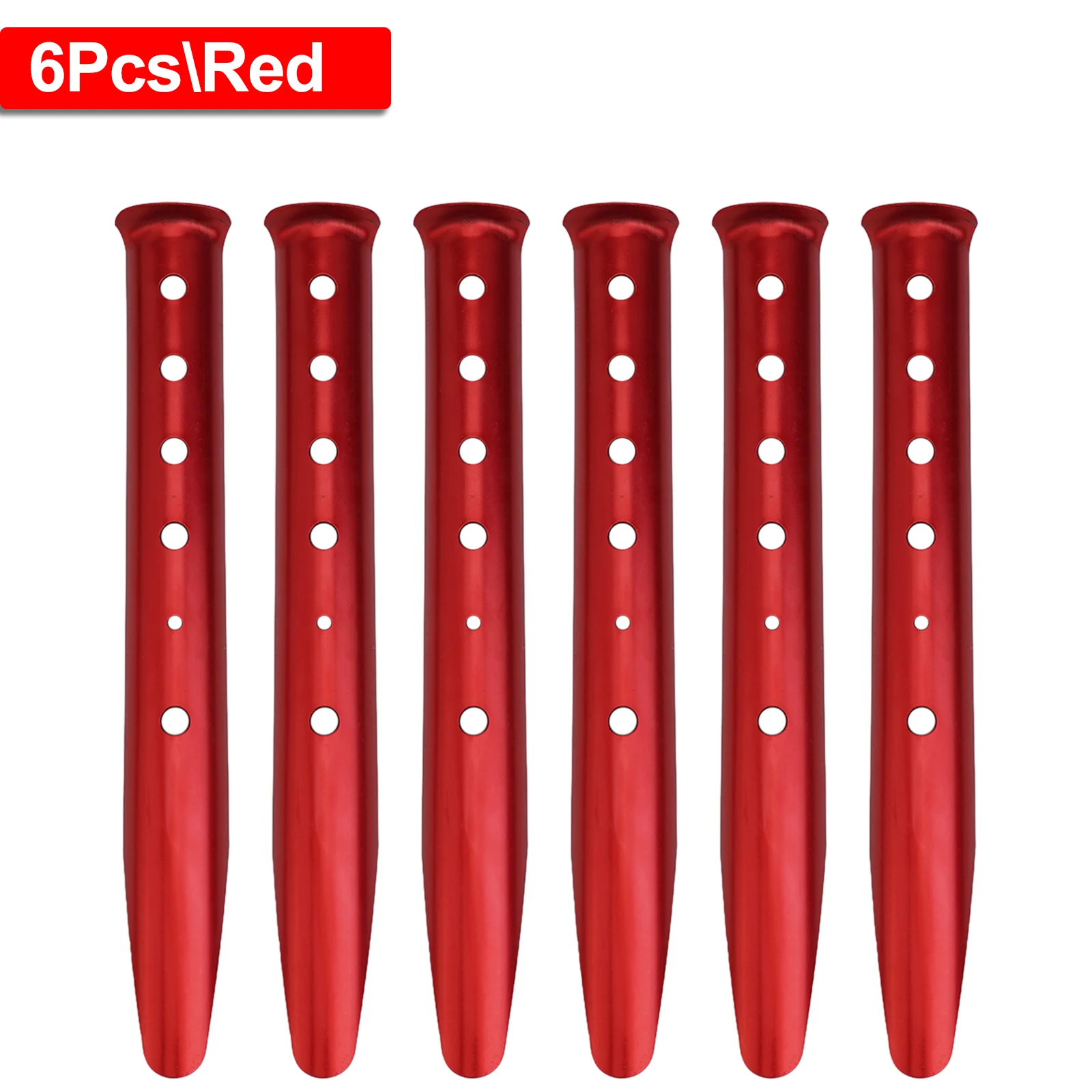 6pcs U-shaped Sand Tent Pegs Snow Tent Stakes Pins Nail Aluminum Alloy Sand Nail For Beach Outdoor Camping Tents Accessories