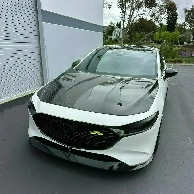Easy-Install Carbon Fiber Ventilated Hood FOR Mazda 3 BP Axela 2019-2024
