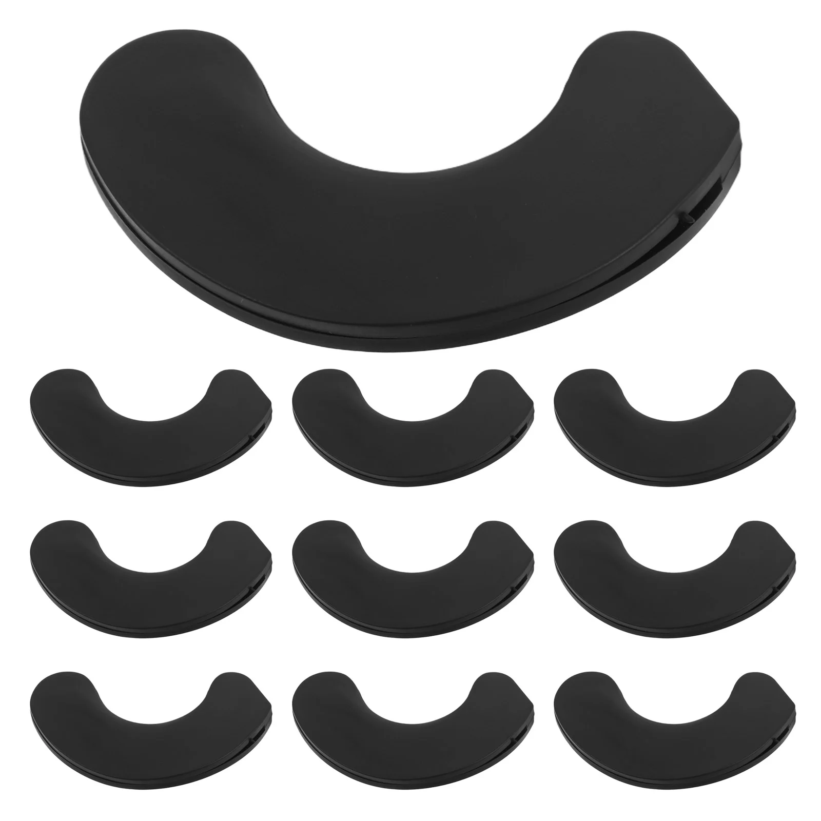 

10pcs Dumbbell Rack Storage Black Brackets for Gym Home Sturdy Support Noise Reduction Spacesaving Equipment