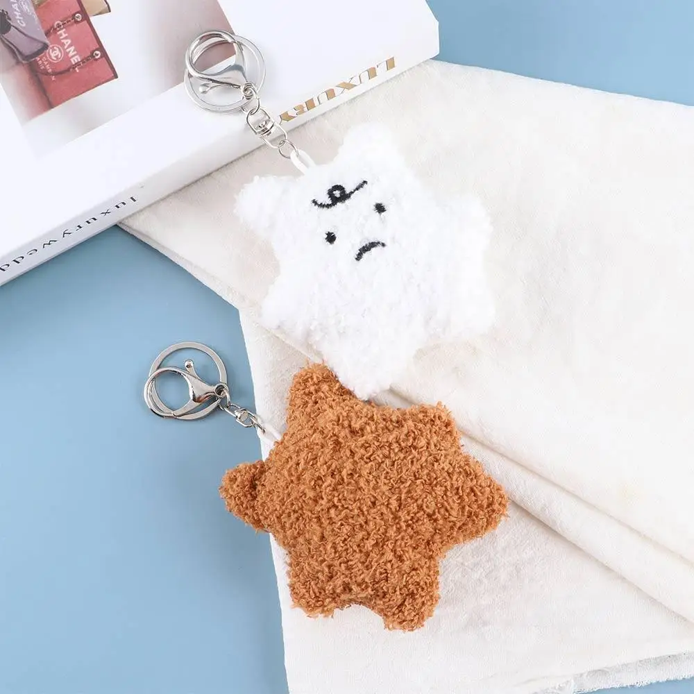 Gift Keychain Dolls Toy Doll Hanging Keychain Ins Bear Plush Keychain Frustrated Bear Plush Keyring Car Key Ring Plush Doll