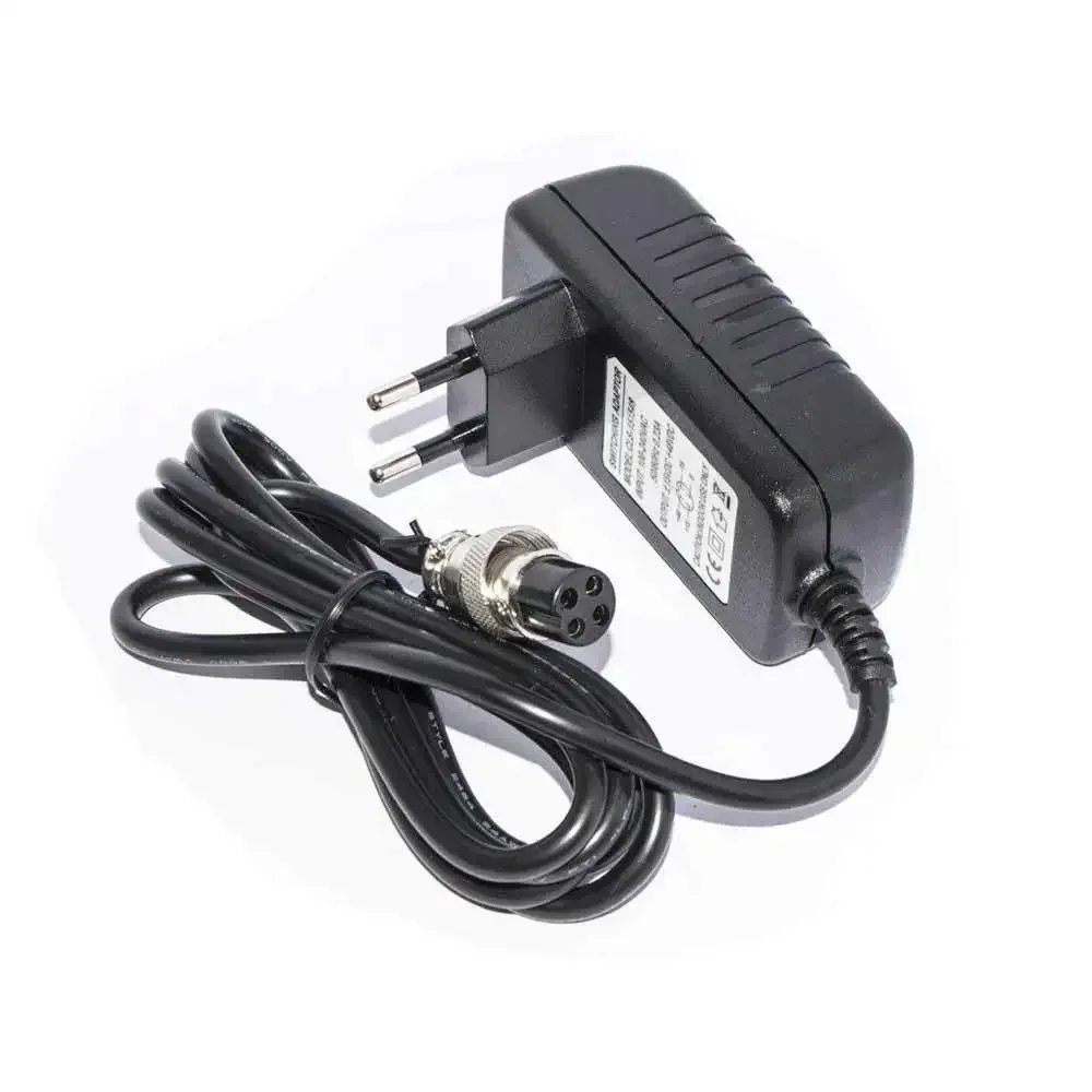 Fonte de alimentação para console de mistura, adaptador ac 15v 230ma, conector redondo universal de 4 pinos para 16 canais, entrada 100-240v