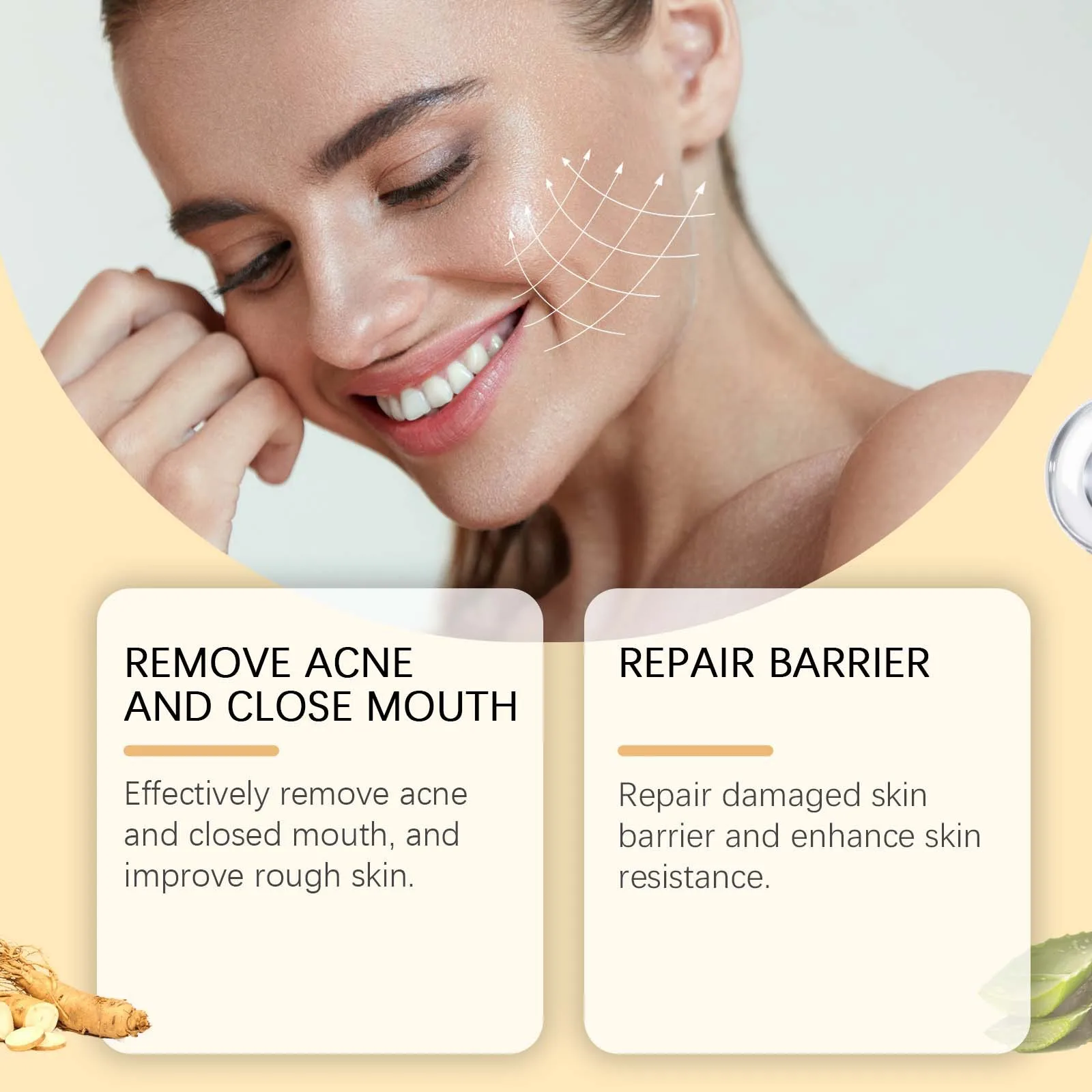 EELHOE  Glycolic Acid 7% Toning Face  Firming Skin Shrink Pores Glow Facial Oil-Control Relieve Dry Skin Care Acid Toner 240ml