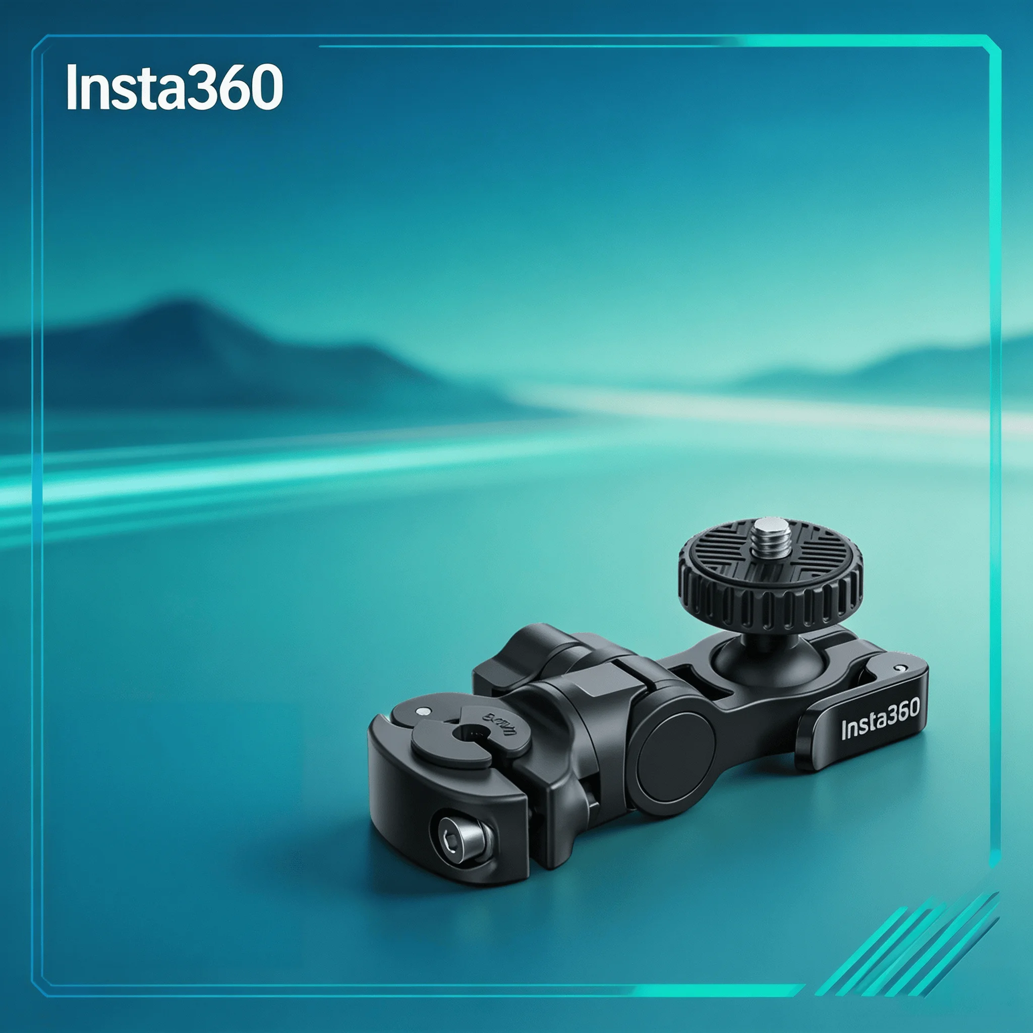 Insta360 Rear View Mirror Mount 6-15mm Rod Clamp for X6 X5 X4 Air X4 GO Ultra GO 3S Ace Pro 2 Scooter Third Person POV