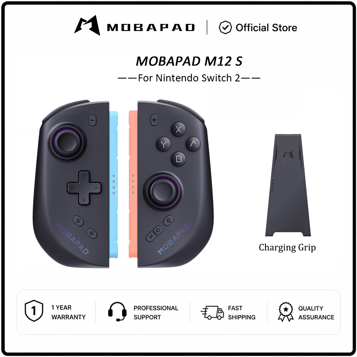 MOBAPAD M12 HD / M12 S Wireless Joypad for Nintendo Switch 2 With TMR Joystick Mechanical Buttons Remap Macro Gamepad image 3