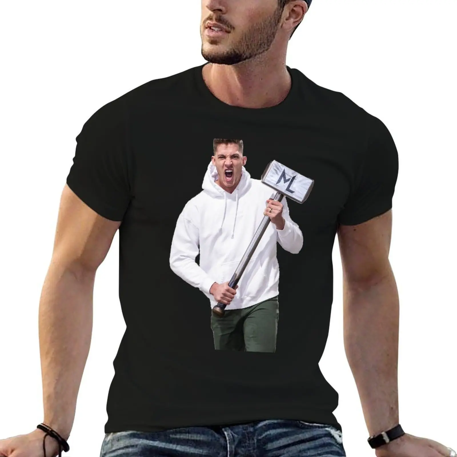 Meyers Hammer Leonard T-Shirt Casual Trendy Short Sleeve T-Shirt