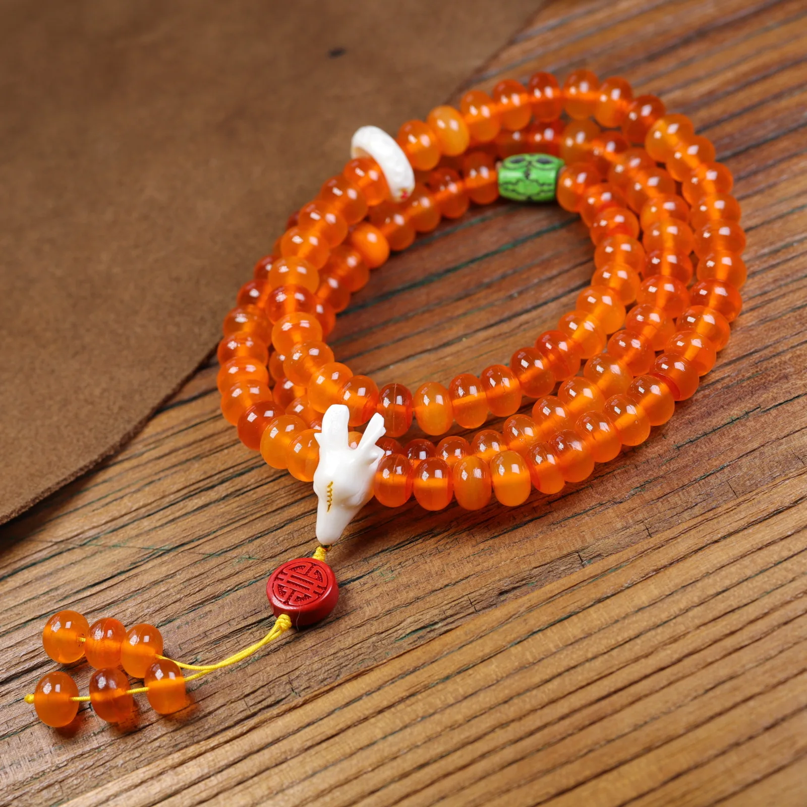 Natural gold armour mountain tortoise string ethnic style tortoise shell men and women diy bracelet literature play
