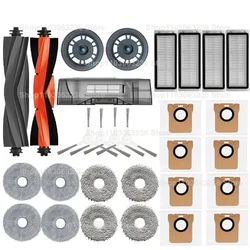 For Dreame L20 Ultra Robot Vacuum Spare Parts Dreame L30 Ultra Rubber Main Brush Side Brush Mop Cloths HEPA Filters Dust Bag