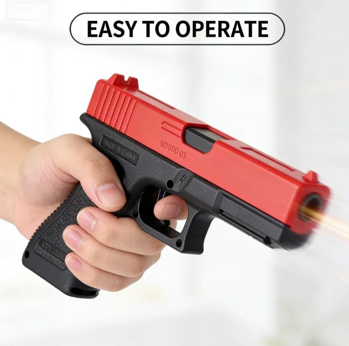 Pistola de aire de bala suave de alta calidad, manual G17, pistola de juguete geock, revista inferior, láser, deportes al aire libre, juego CS, armas, regalo para niños