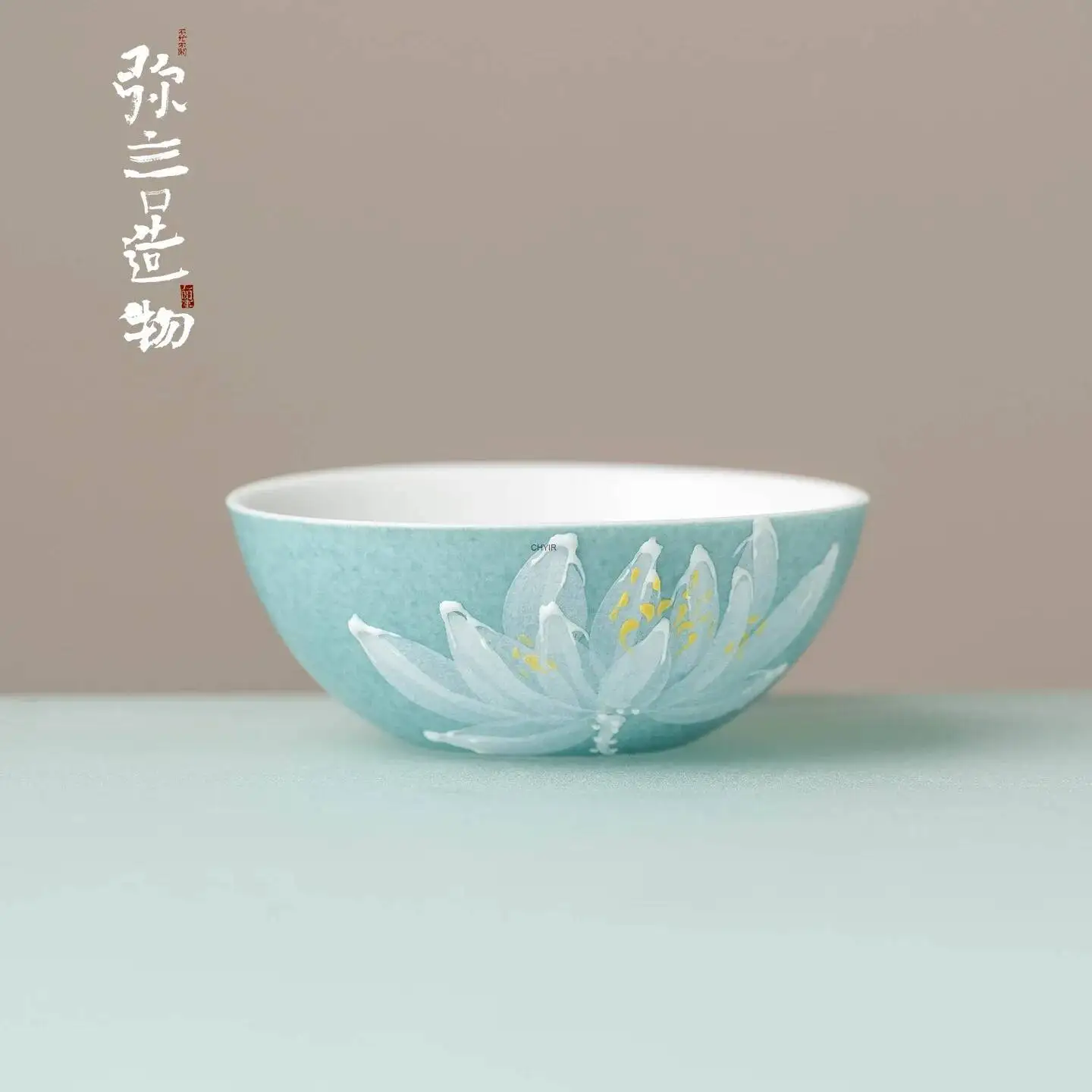 Hand-painted Lotus Ceramic Wide-mouth Master Cup Tea Cup For Чайная чашка