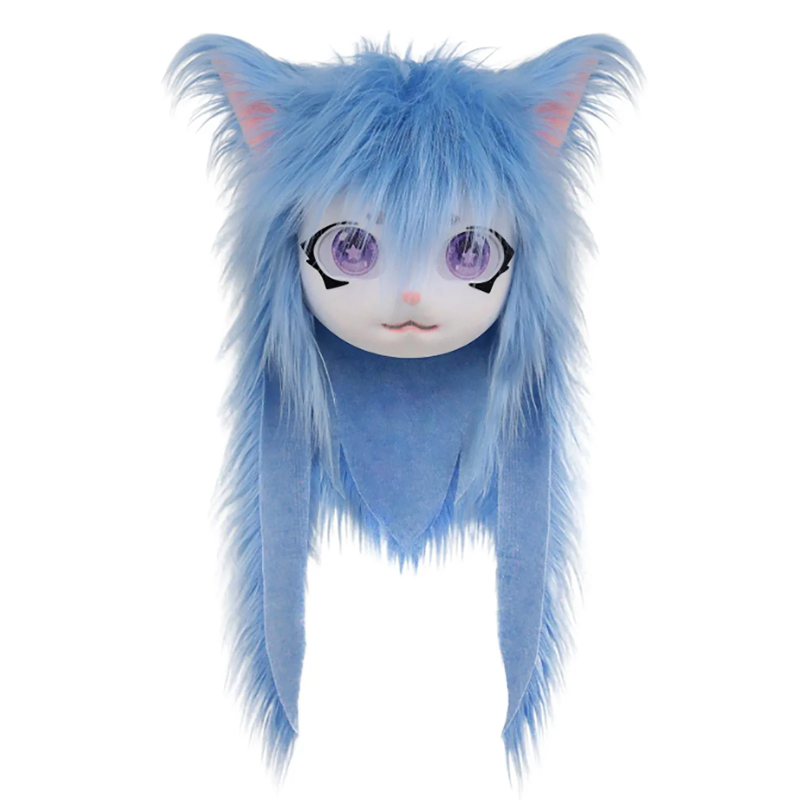 Tierkopf Katze Fursuit Cut Maske Halloween Maskerade Cosplay Kostüm Requisiten – Detail 7