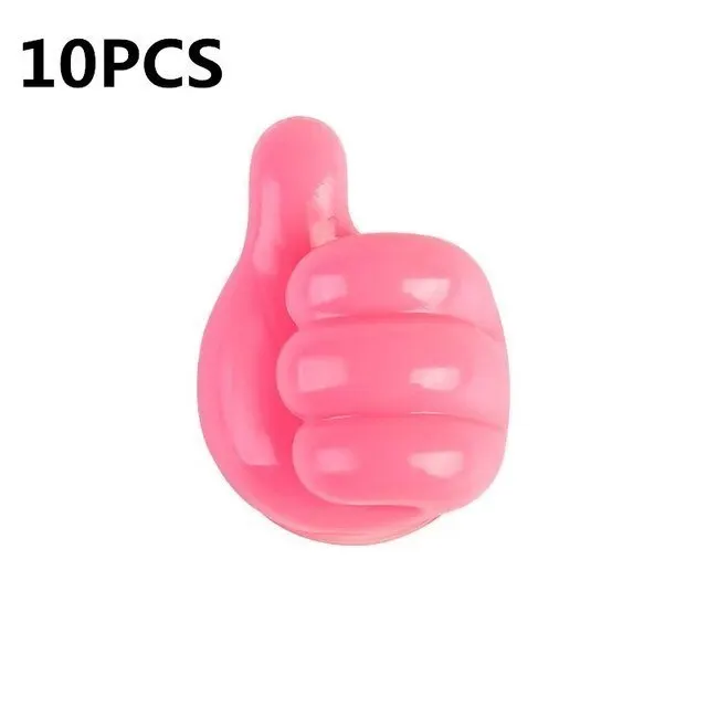 Siliconen Duim Muurhaak Kabelbeheer Draad USB Organizer Clips Muurhaken Hanger Opslaghouder Voor Keuken Badkamer Thuis