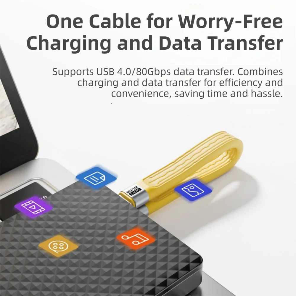 80Gbps USB4.0 Type-C Cable 16K 60HZ PD 240W Charging Cord Male to Male/Female Flexible Extension Converter Video Output