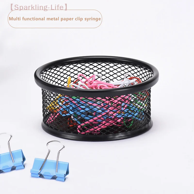 

Metal Paperclip Storage Box Round Pin And Thumbtack Storage Box For Office Use