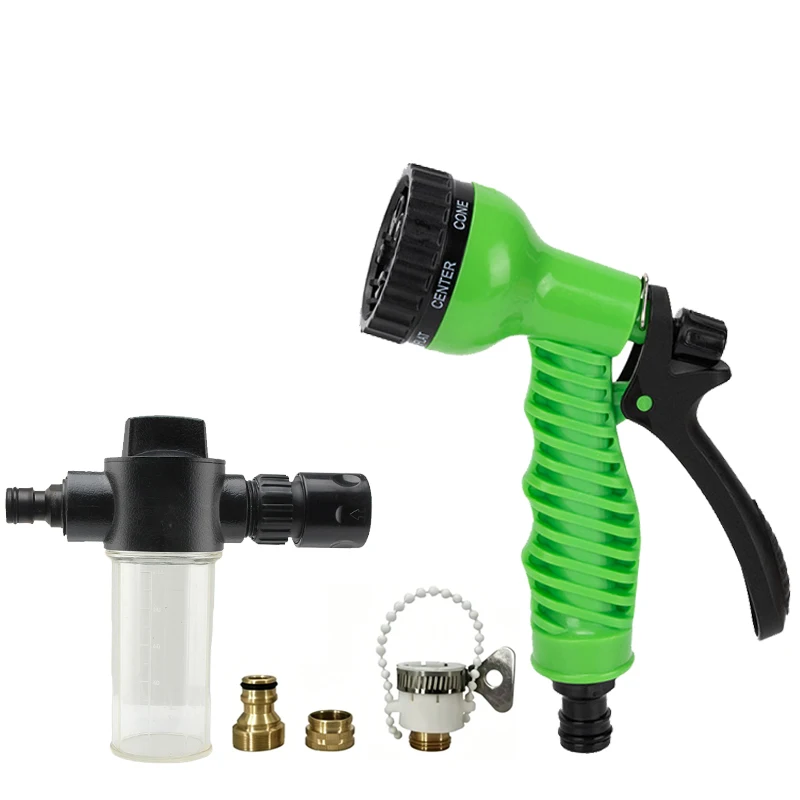 7-Funktionen-Wasserpistole Hochdruck-Sprühpistole Garten Pflanzen Blumen Rasen Gemüse Bewässerung Autowäsche Haushaltsreinigungswerkzeug