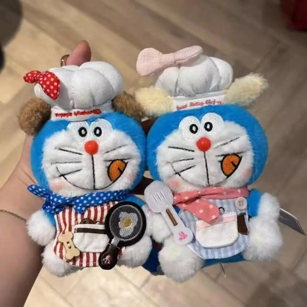 Doraemon Cross Dressing Series Soft Plush Doll Keychain In-Vehicle Backpack Hang Ornament Desktop Decoration Friend Holiday Gift