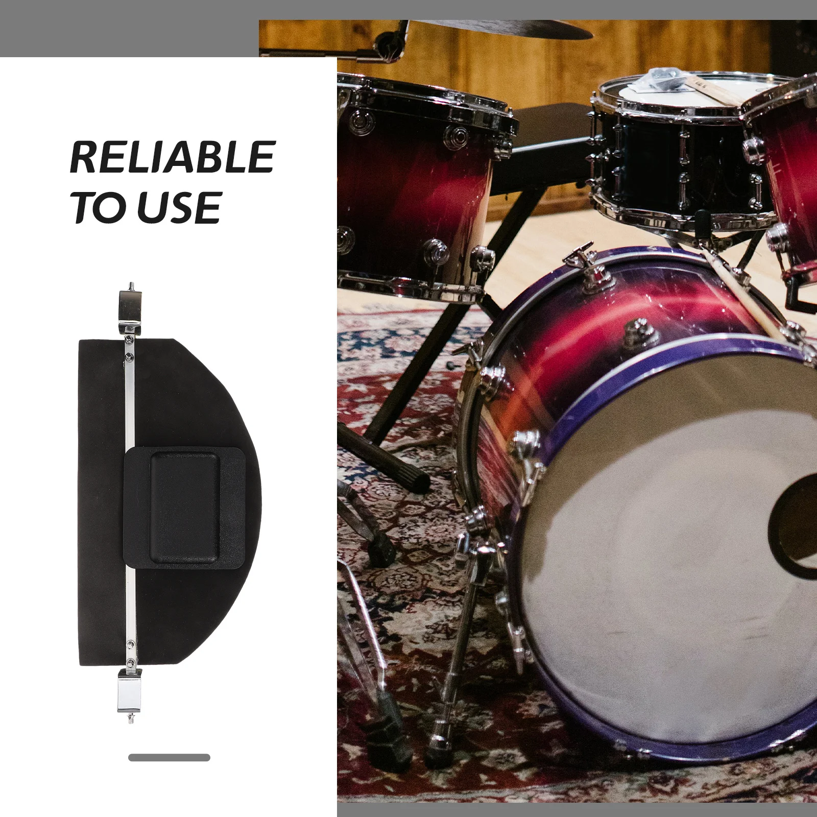 

Drum Mute Pad Silent Dampener Practice Pad Noise Reduction Comfort Grip Versatile Drumming Accessory Drum Dampeners