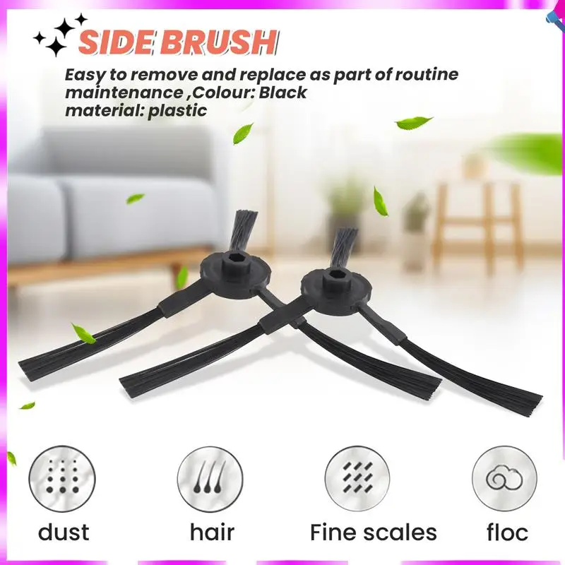 

N96R 10-Pack Replacement Side Brush For Ilife V3 V5 A6 A4 A4S Robot Vacuum Cleaner