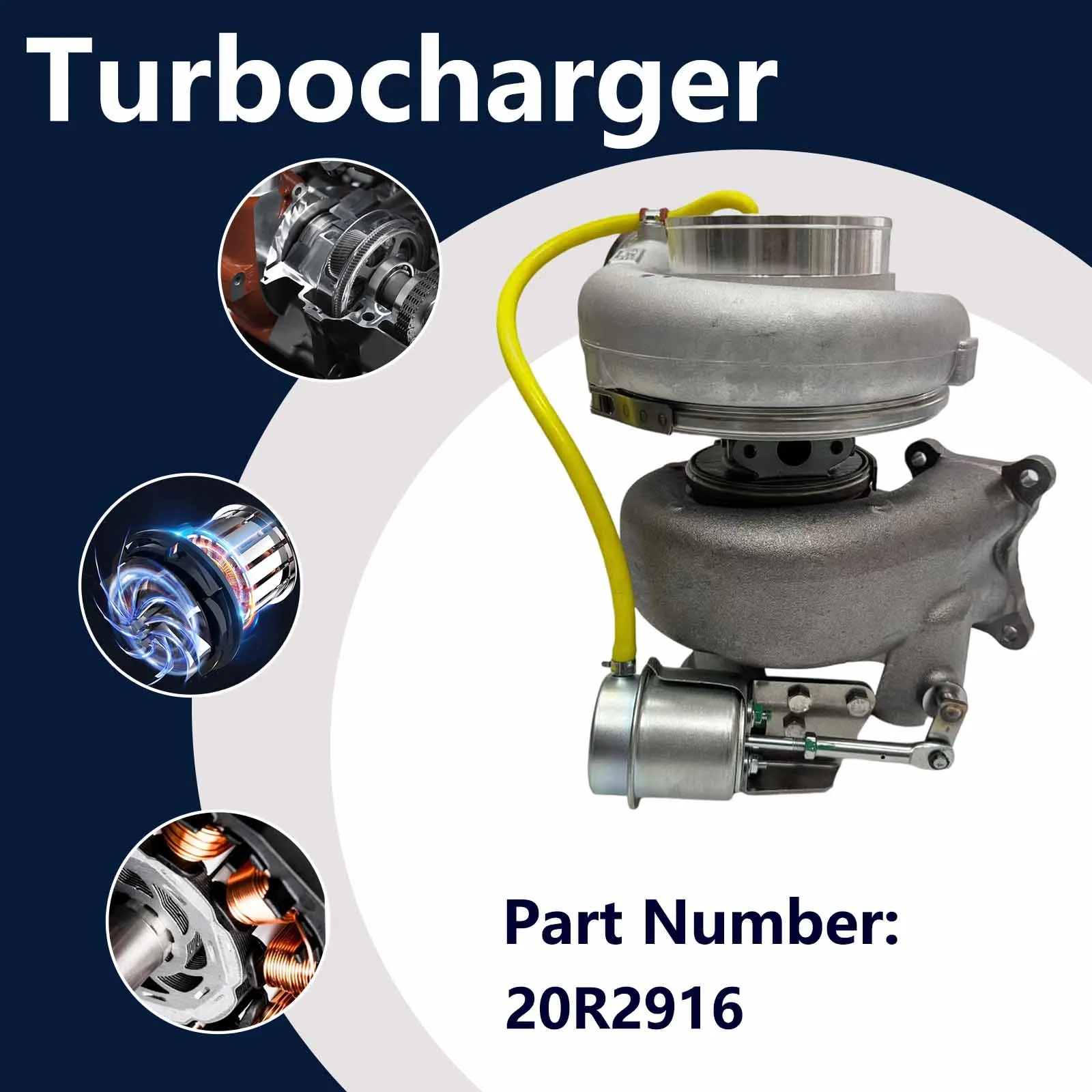 Turbocharger 2558862 For Caterpillar CAT Industrial Engine C13 Petroleum Engine C13 Petroleum Package Cx31-C13 IPetroleum
