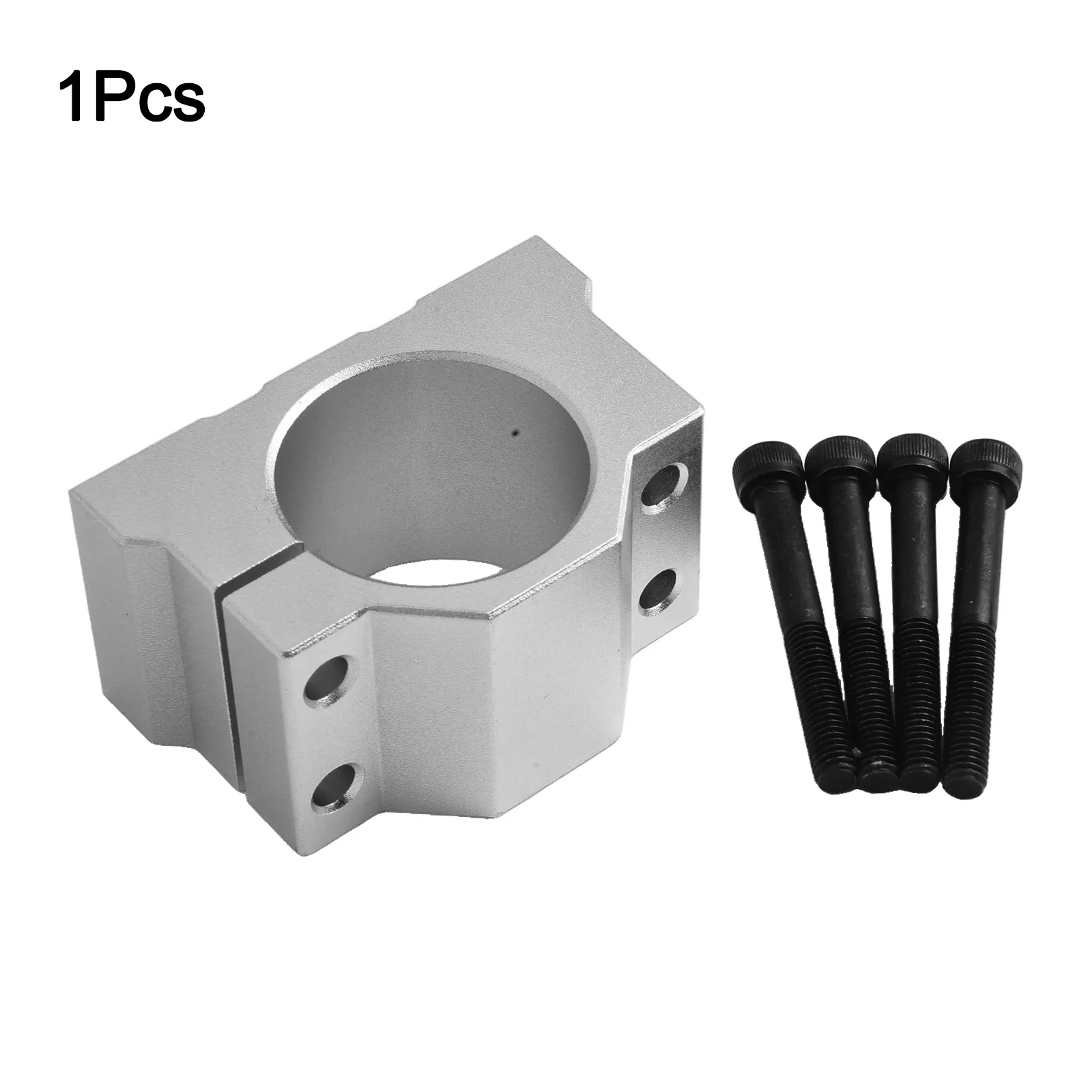 

Aluminum Fixing Base 52mm CNC Motor Clamp Inner Diameter 80mm Inner Diameter 65mm Exterior Sandblasting Treatment