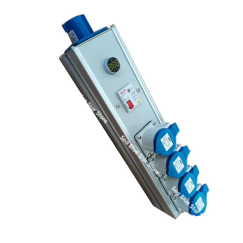 Power box 16 amps Aviation industry plug-in distribution box 220 input junction box 4 outputs with empty stage performance