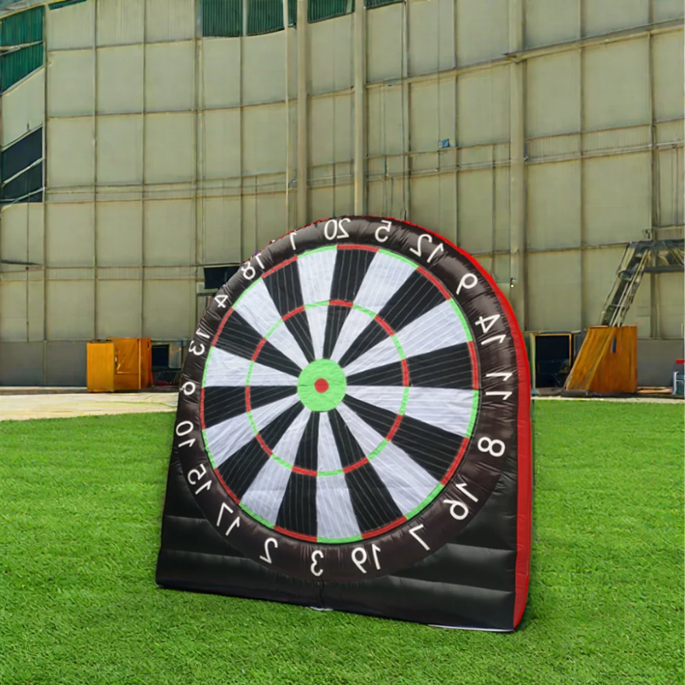 

Cheap Price Inflatable Football Kick Target Game Magic Tape Soccer Dartboard Inflatable Football Dart for Rental Business
