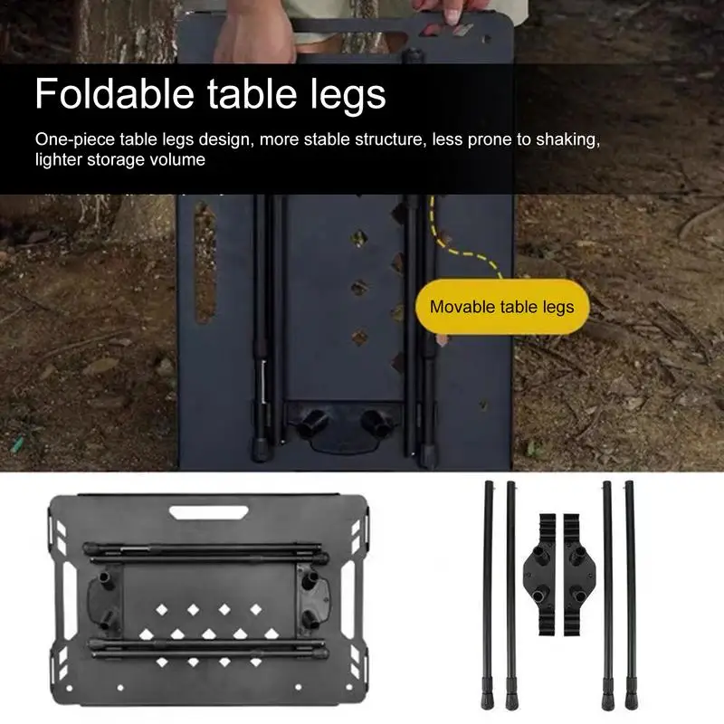 Legs For Table Steel Camping Table Legs Furniture Legs Heavy Duty Adjustable Folding Dining Table Legs For Bench Folding Tables