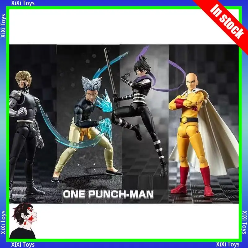 

XiXi Toys Dasin/Great Toys/GT One Punch Man Saitama Genos Garou Sonic 1/12 14cm/5.5 Inch SHF/S.H.F PVC Action Figure Model