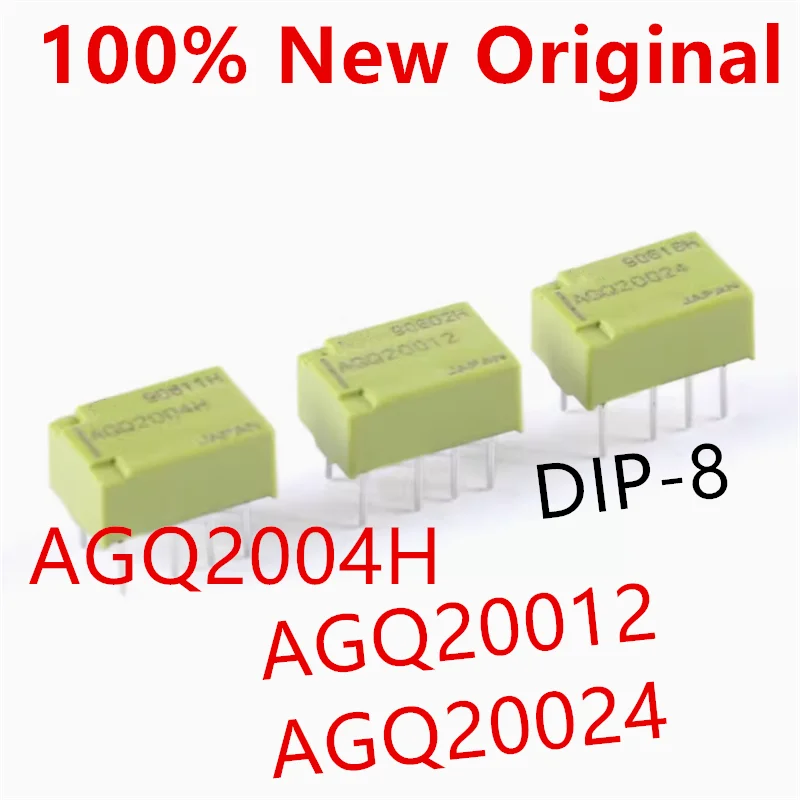 10piece  AGQ2004H 、AGQ20012 、AGQ20024  DIP-8  Brand New Signal Relay