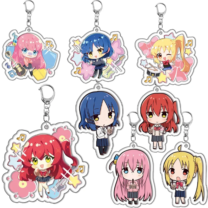 بوتشي ذا روك! أنيمي الكرتون يامادا ريو غوتوه هيتوري شخصيات سلسلة مفاتيح مصنوعة من الأكريليك اكسسوارات Kawaii لطيف سيارة قلادة لعبة سحرية #1