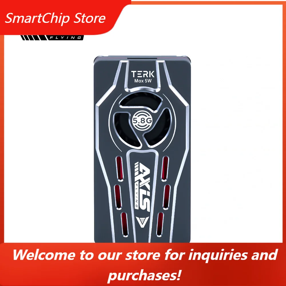 SmartChipAxisflying FPV Drone TERK 5 8G 5W Dual Core Analog Video Transmitter With Cooling System For Stable Flight