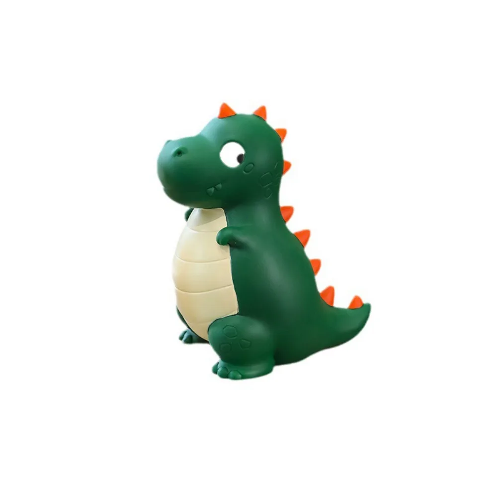 Cute Dinosaur Piggy Bank Anti-fall Vivid Dinosaur Storage Jar Cartoon Animal Desktop Ornaments Birthday Gift
