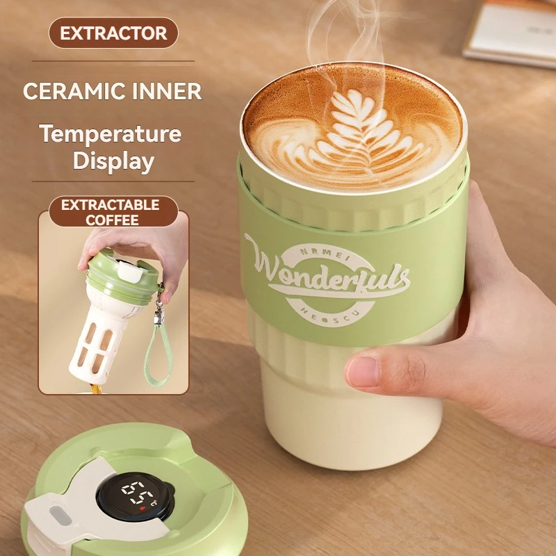 Kaffeetasse Edelstahl Extraktor Home Office Thermal Wasserflasche Milch Thermoskanne Eisblock Isolierung