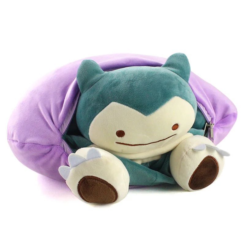 Muñeco de Peluche de Pokémon para niños, almohada suave de Anime, Ditto Snorlax, Charmander, Bulbasaur, Gengar, Eevee, Squirtle, regalo de cumpleaños