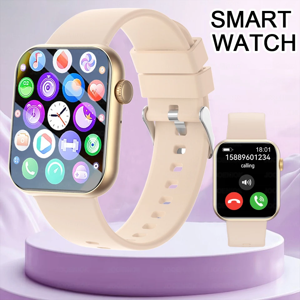 

2025 Новые Смарт-часы с сенсорным экраном, спортивный браслет с пульсометром, 1,90 дюйма, музыкальные Bluetooth-вызовы, водонепроницаемые умные часы для мужчин и женщин