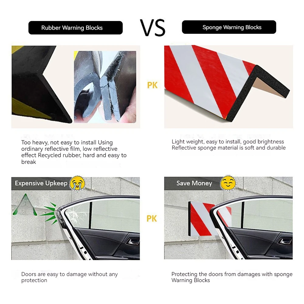 Car Door Bumper Protection Exterior Garage Wall Protector Foam Edge Corner Bumper Foam Wall Corner Car Sticker Anti Scratch