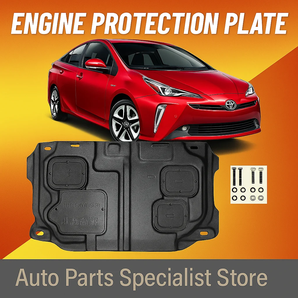 

For Toyota Prius 1.8L Under Engine Guard Board Splash Shield Mud Fender Plate Cover Black Car Mudflap Mudapron Mudguard Lid